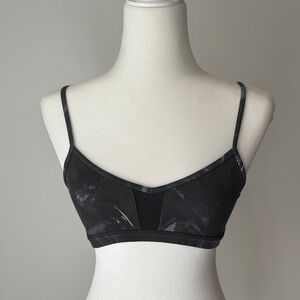 Alo Yoga mesh Abstract Black Bralette SMALL